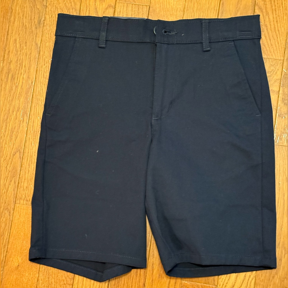 Izod Boys 10R Navy Flat Front Shorts Approved Schoolwear NWT